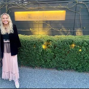 Pink Tulle Maxi Skirt